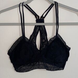 Aerie Midnight Black Lace Bralette